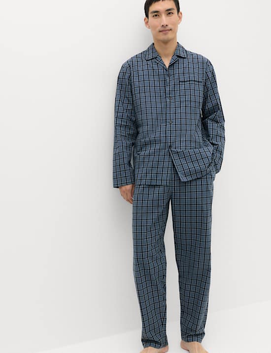 Pure Cotton Classic Checked Pyjama Set