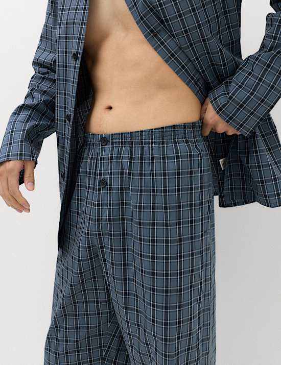 Pure Cotton Classic Checked Pyjama Set