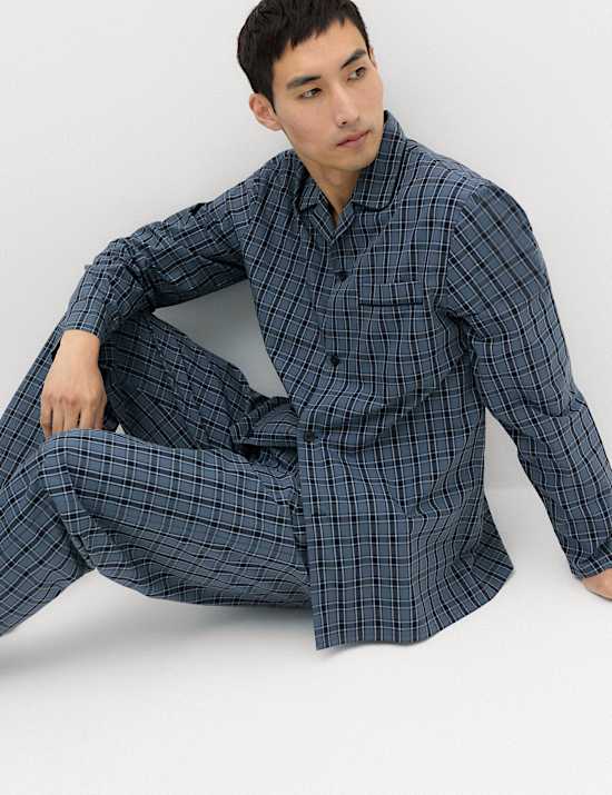 Pure Cotton Classic Checked Pyjama Set