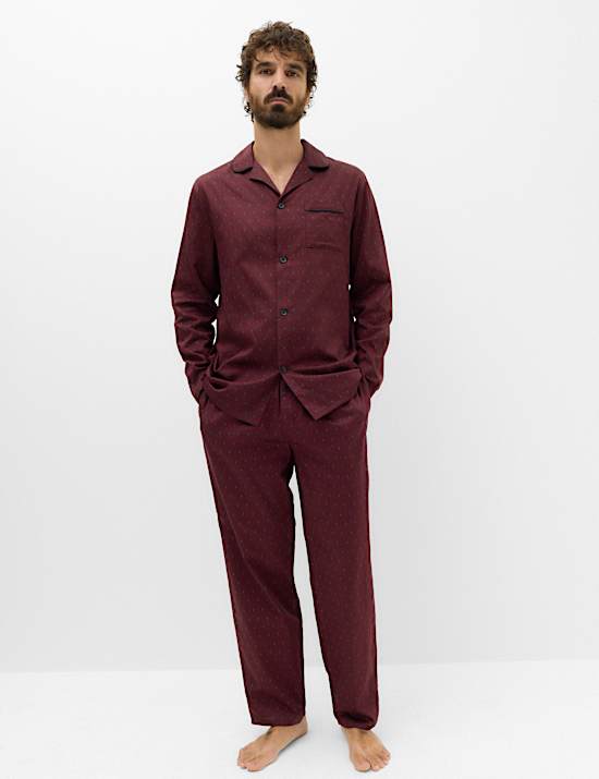 Ensemble pyjama 100 % coton &agrave; imprim&eacute; foulard fleuri