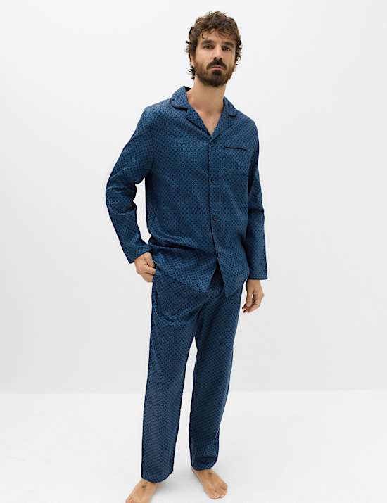 Pure Cotton Foulard Print Pyjama Set