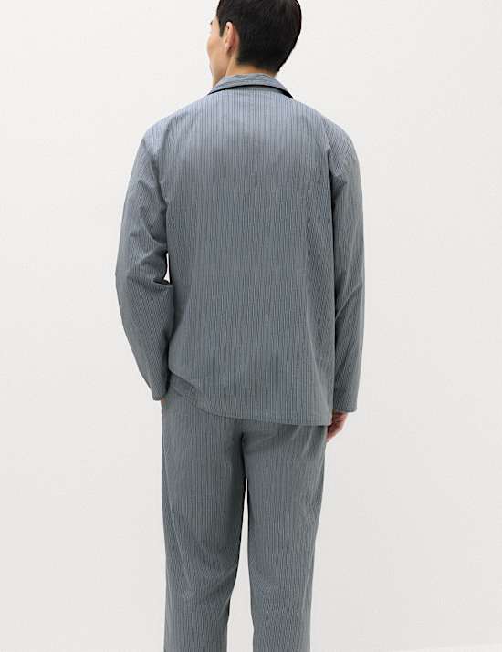 Ensemble pyjama 100 % coton &agrave; rayures