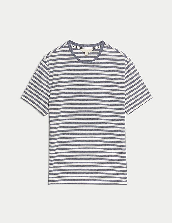 Pure Cotton Striped T-Shirt