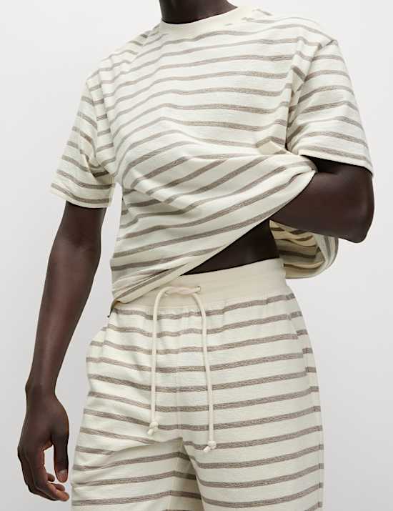 Pure Cotton Striped Shorts