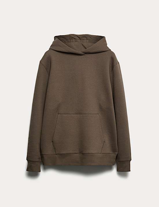 Cotton Rich Quilted Hoodie