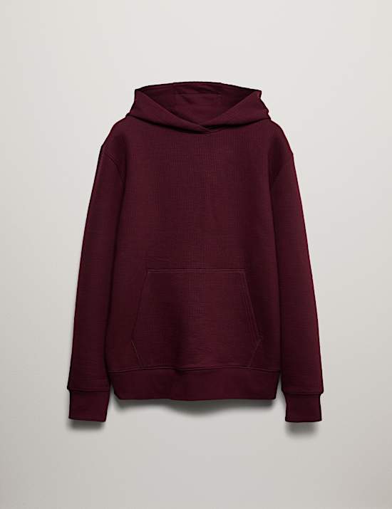 Gestepptes Kapuzenoberteil mit hohem Baumwollanteil