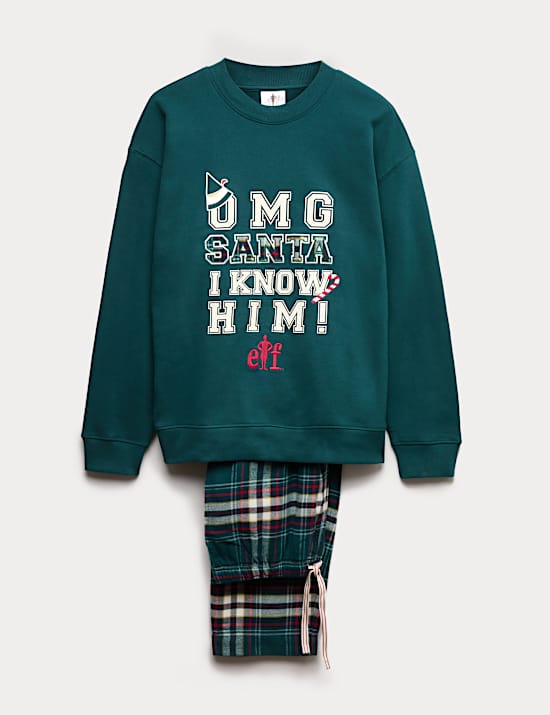 Ensemble pyjama de Noël en coton à motif Elf