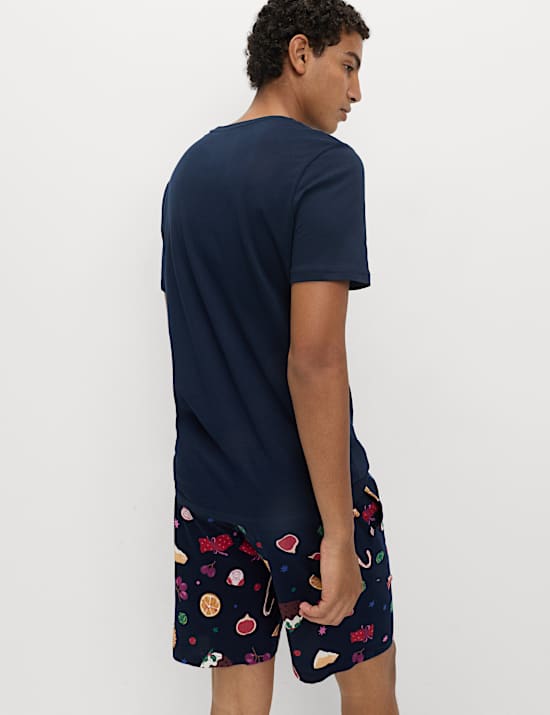 Ensemble pyjama de Noël 100 % coton à motif gourmandises