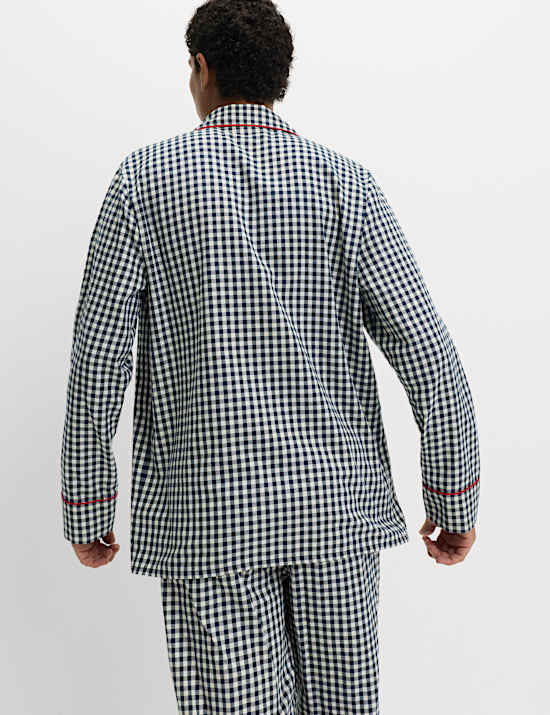 Pyjama de Noël 100 % coton à carreaux Vichy