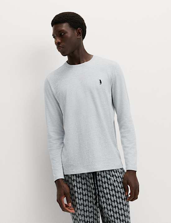 Pyjama 100 % coton à imprimé pingouin