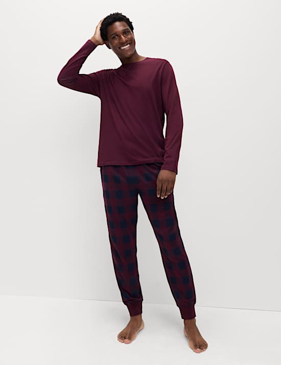 Pantalon de jogging pyjama de Noël 100 % coton