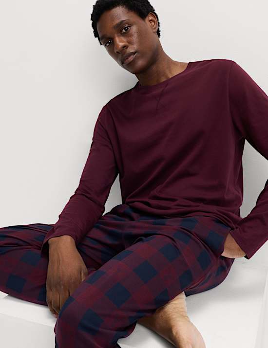 Pantalon de jogging pyjama de Noël 100 % coton