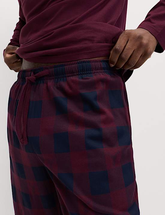 Pantalon de jogging pyjama de Noël 100 % coton