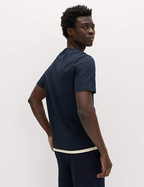 Pure Cotton Sunset Graphic Loungewear Top