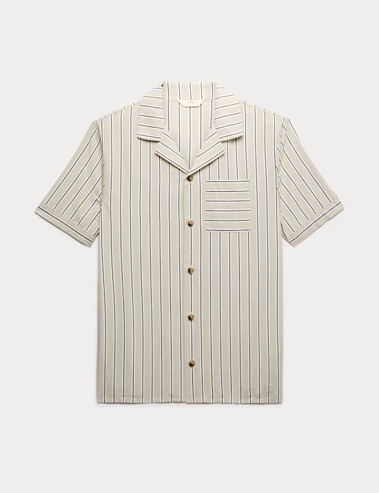 Pure Cotton Striped Pyjama Top