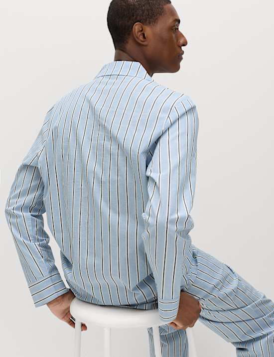 Pure Cotton Striped Pyjama Top