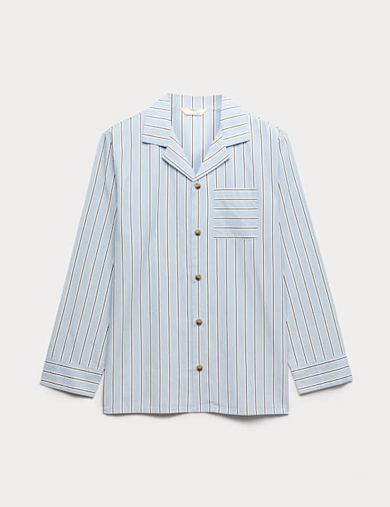 Pure Cotton Striped Pyjama Top