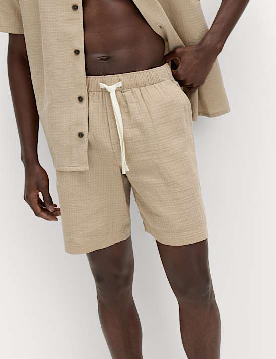 Pure Cotton Woven Loungewear Shorts