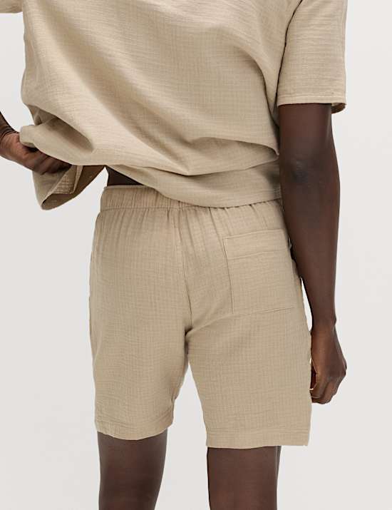 Pure Cotton Woven Loungewear Shorts