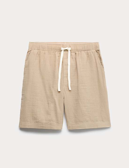 Pure Cotton Woven Loungewear Shorts