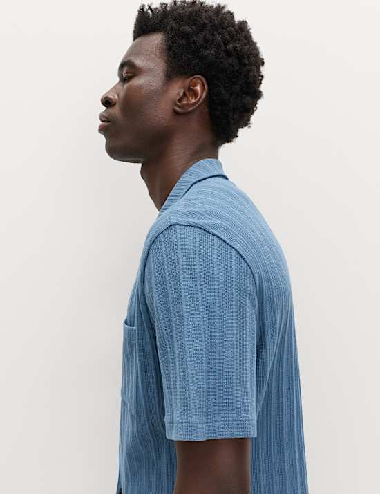 Cotton Rich Jersey Textured Loungewear Top