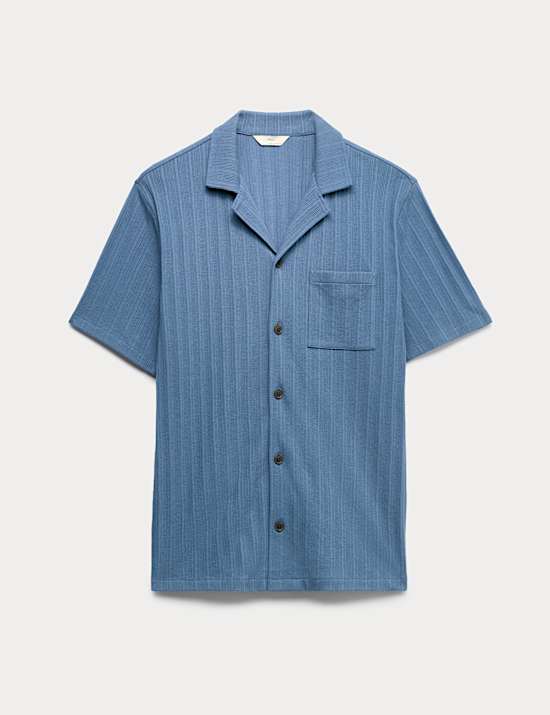 Cotton Rich Jersey Textured Loungewear Top