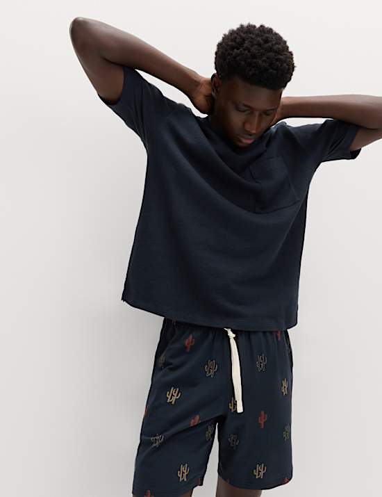 Pure Cotton Cactus Print Pyjama Set