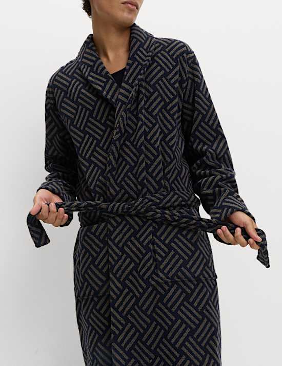 Pure Cotton Weave Dressing Gown