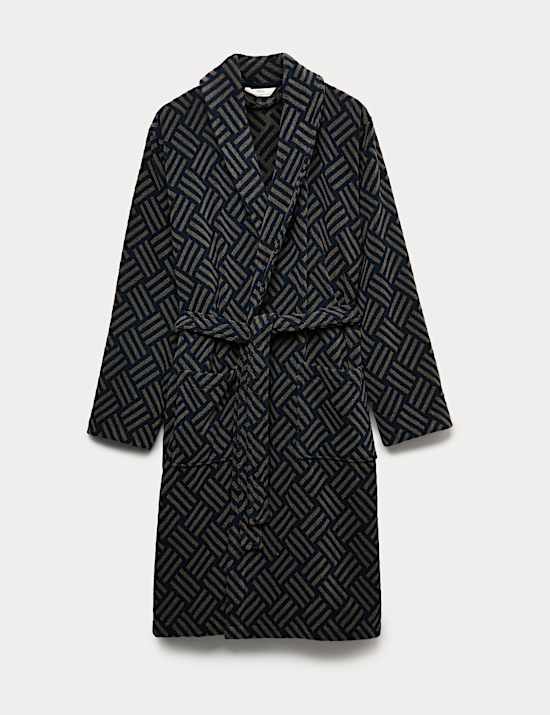 Pure Cotton Weave Dressing Gown