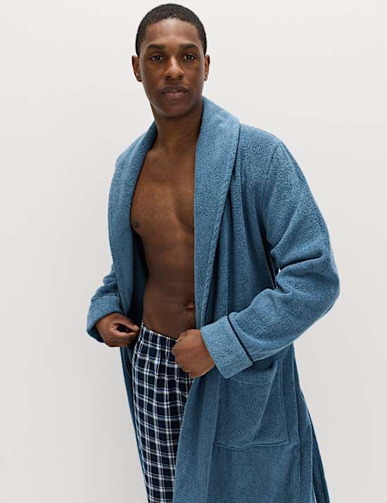 Pure Cotton Towelling Dressing Gown