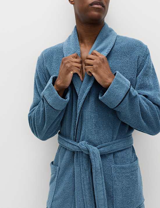 Pure Cotton Towelling Dressing Gown