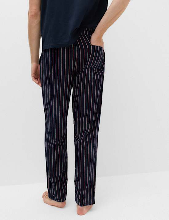 Pure Cotton Striped Pyjama Bottoms