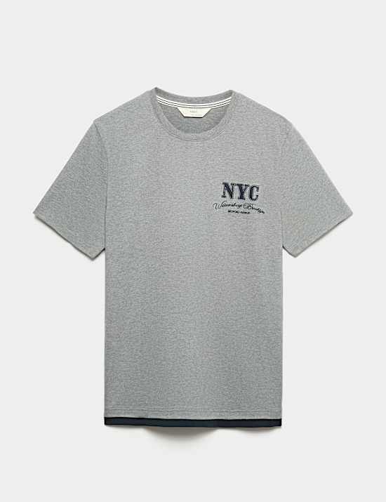 Pure Cotton NYC Graphic Loungewear Top