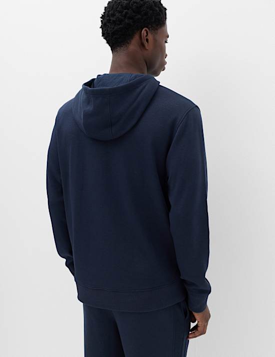 Cotton Rich Ribbed Hoodie