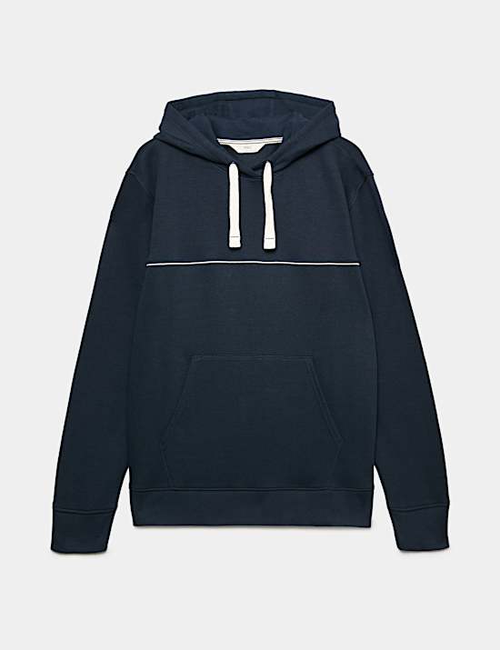 Cotton Rich Ribbed Hoodie