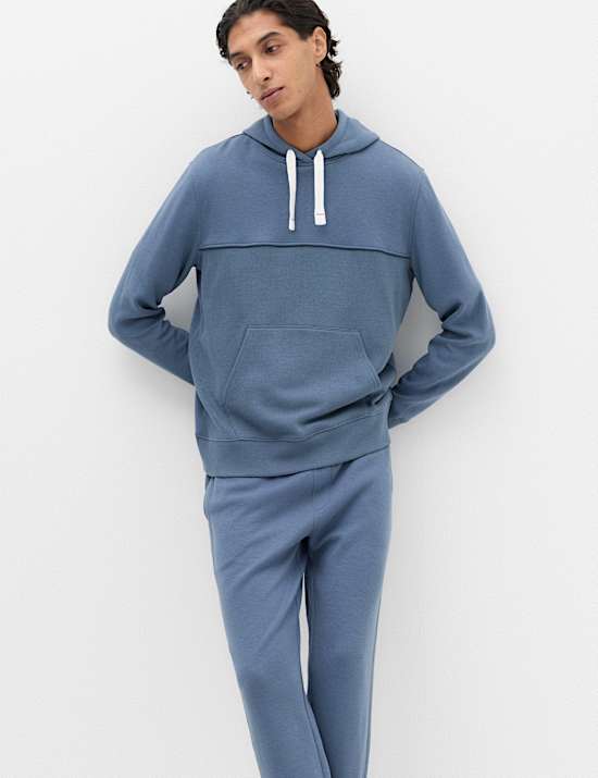 Cotton Rich Ribbed Hoodie