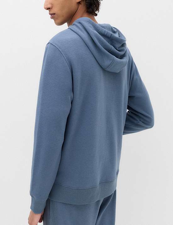 Cotton Rich Ribbed Hoodie