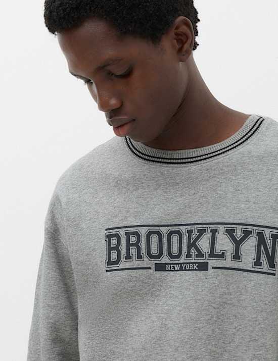 Cotton Rich Loungewear Sweatshirt