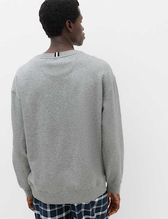 Cotton Rich Loungewear Sweatshirt