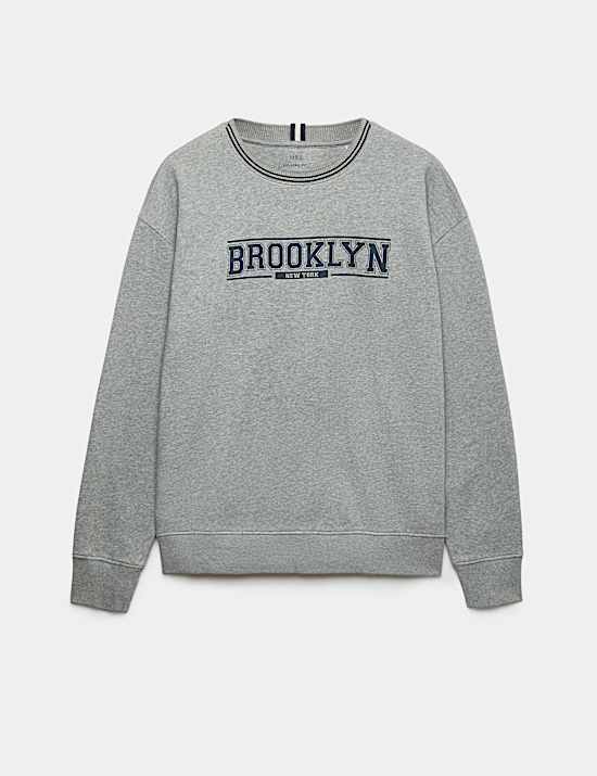Cotton Rich Loungewear Sweatshirt