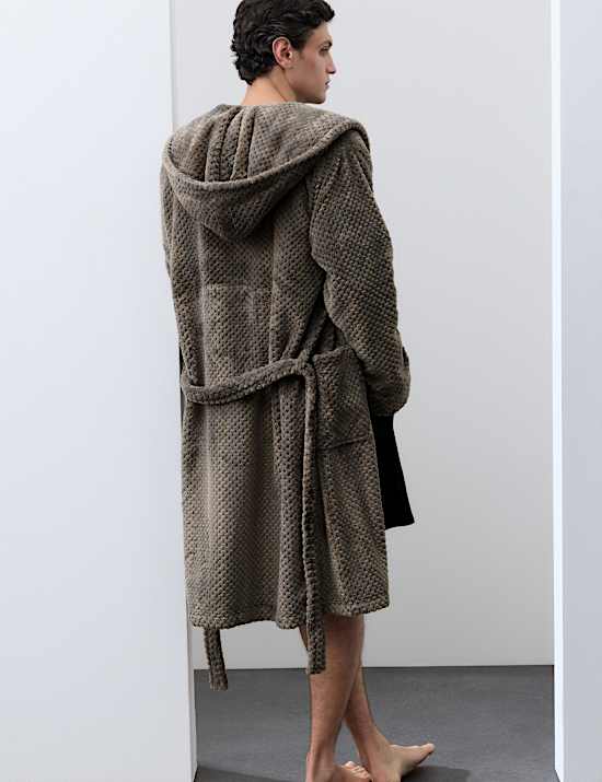 Fleece Textured Dressing Gown