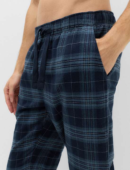 Pure Cotton Checked Jogger