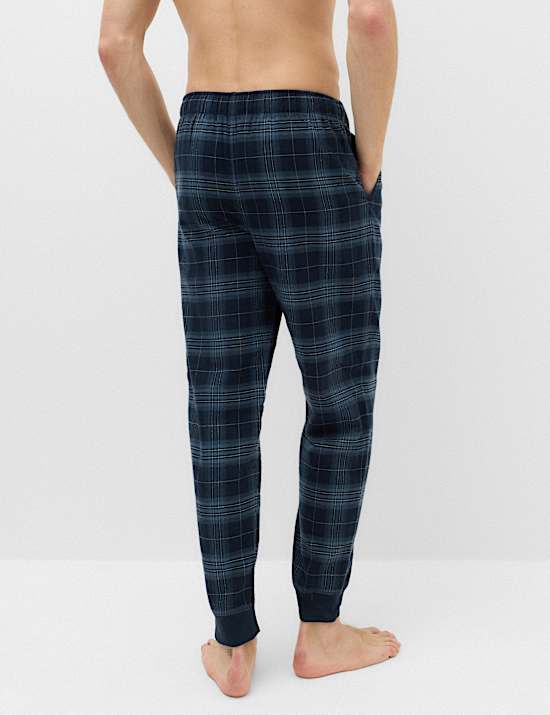 Pure Cotton Checked Jogger