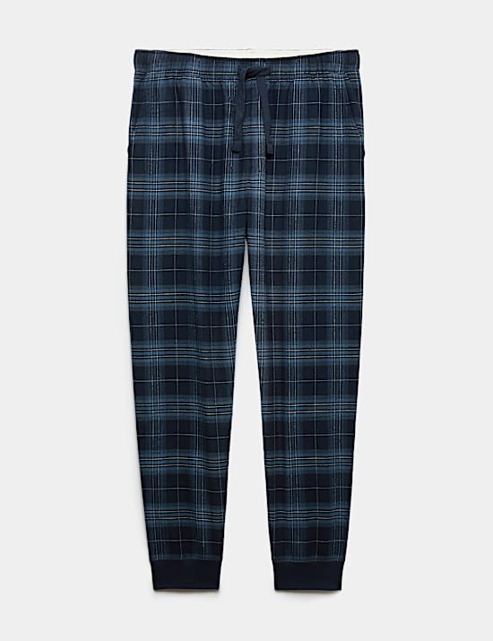 Pure Cotton Checked Jogger