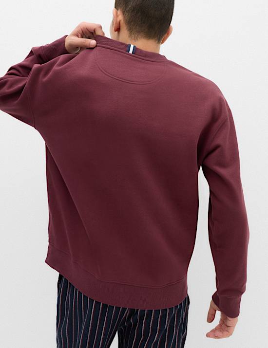 Cotton Rich Graphic Loungewear Sweatshirt