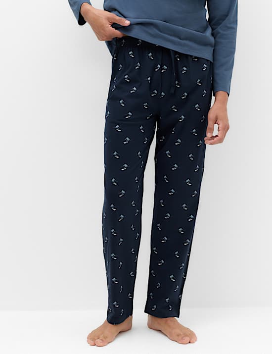 Pure Cotton Ski Print Pyjama Set