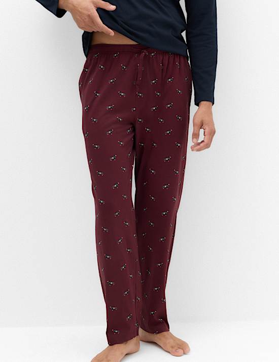 Pure Cotton Sausage Dog Print Pyjama Set