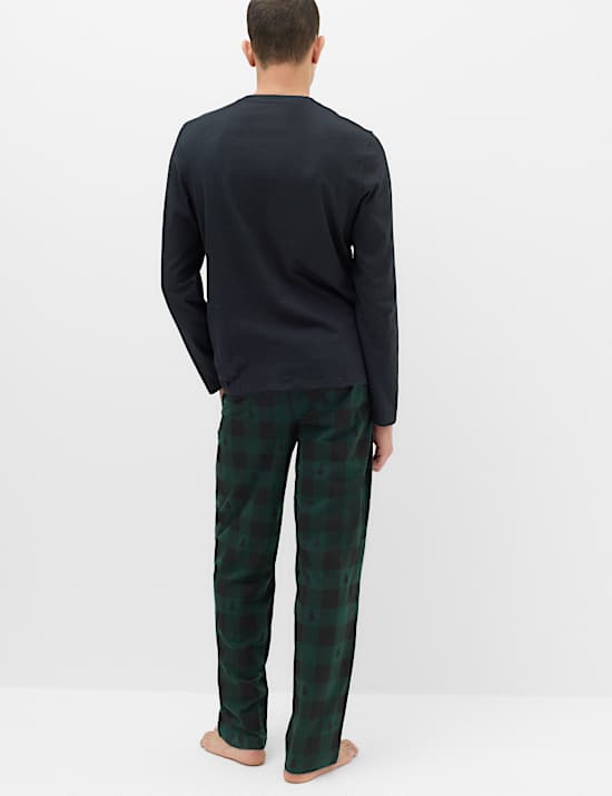 Pure Cotton Checked Pyjama Set