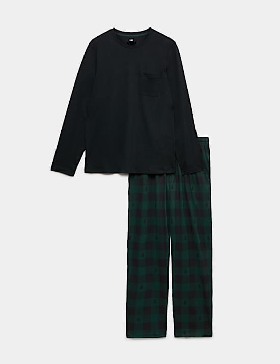 Pure Cotton Checked Pyjama Set