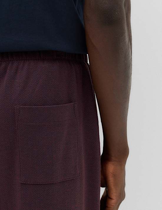 Herringbone Loungewear Bottoms